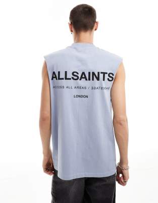 AllSaints AllSaints Access Underground oversized tank in blue