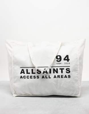 AllSaints - Access - Unisex-Tragetasche in Weiß