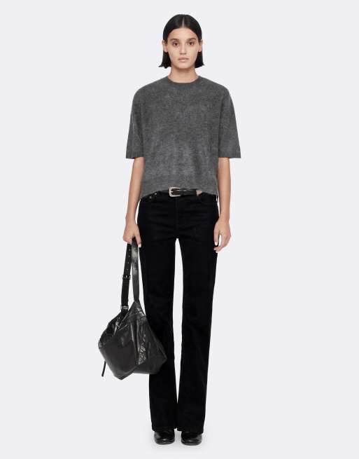 AllSaints Ada T-shirt in antracietgrijs, 2 van 6
