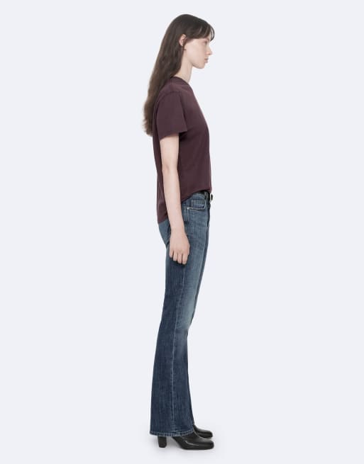 AllSaints Addi T-Shirt in Aubergine-Rot, 6 von 6