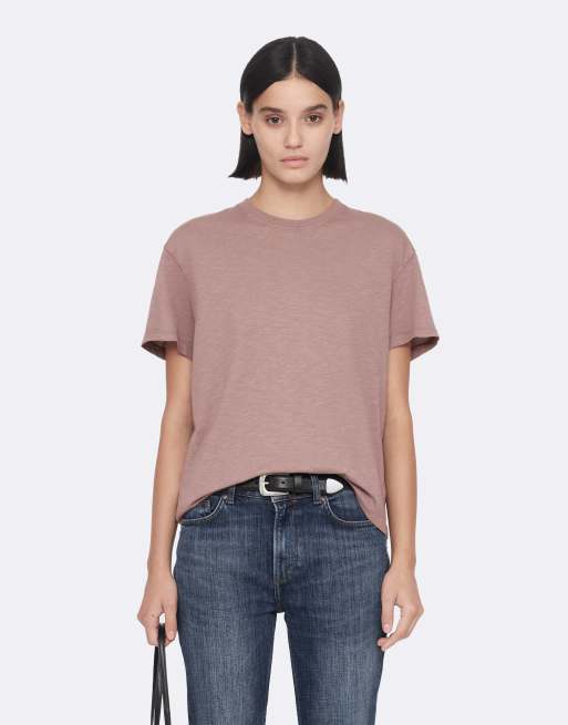 AllSaints Addi T-Shirt in Mauve Pink, 4 von 6