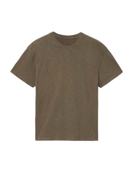 AllSaints Addi T-Shirt in verwaschenem Khaki - view 1