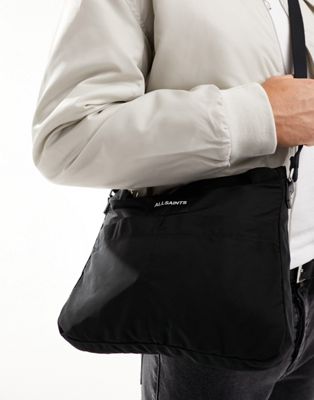 AllSaints Ader crossbody bag in black - ASOS Price Checker