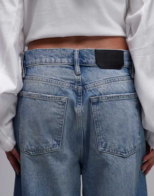 AllSaints - Aki - Jeans met gekruiste taille in lichte wassing , 4 van 5