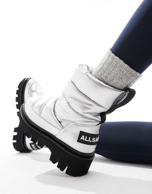 Allsaints white boots best sale