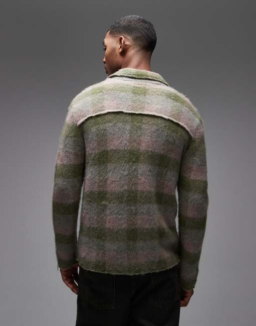 AllSaints - Alder - Gilet à rayures - Rose et vert, 3 de 5