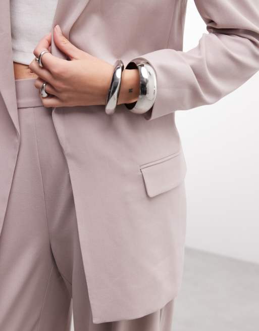 AllSaints - Aleida - Blazer sartoriale lilla, 2 di 4
