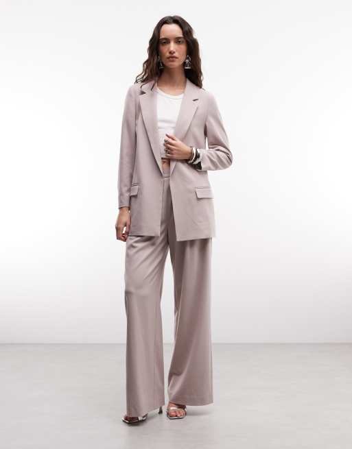 AllSaints - Aleida - Blazer sartoriale lilla, 3 di 4