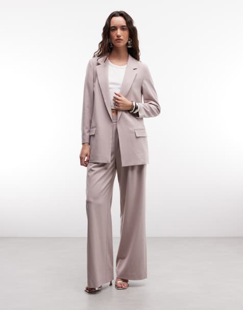 AllSaints - Aleida - Mix og match - Lila skræddersyet sæt - view 1