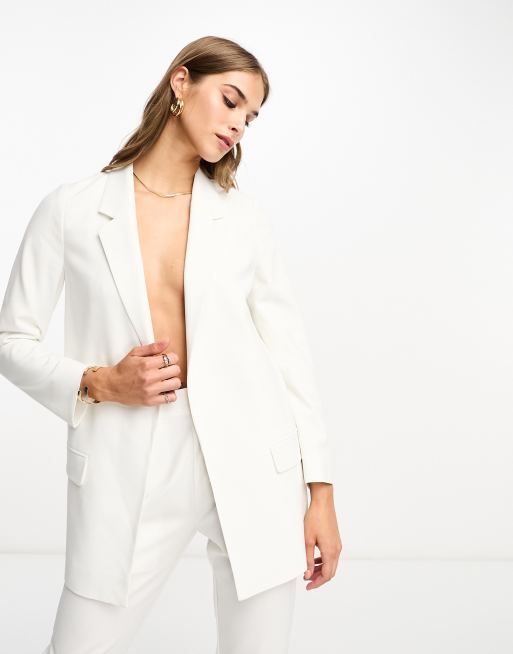 White deals jersey blazer