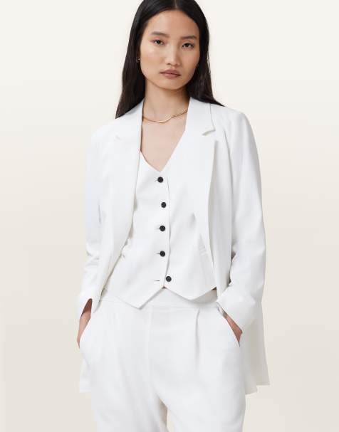 AllSaints – Aleida Tri – Weste in Weiß - view 1