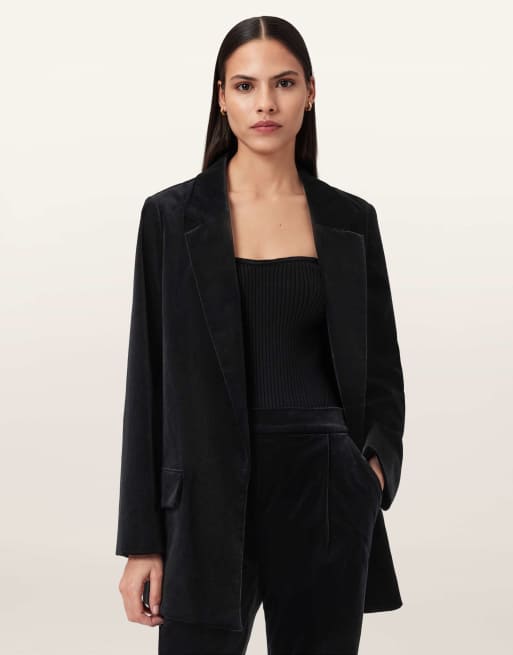 AllSaints – Aleida Vel – Blazer in Schwarz
