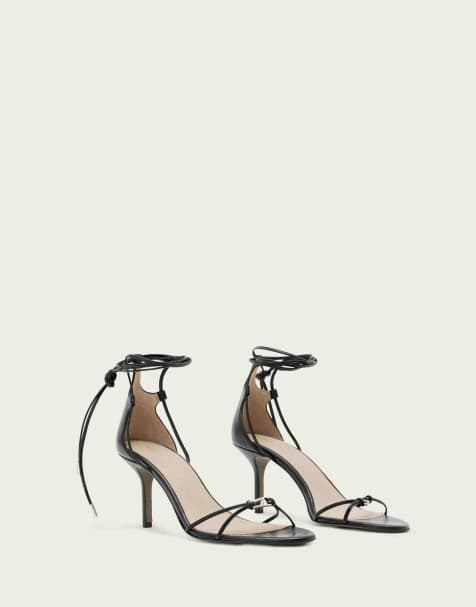 AllSaints – Ali – Sandalen in Schwarz - view 1