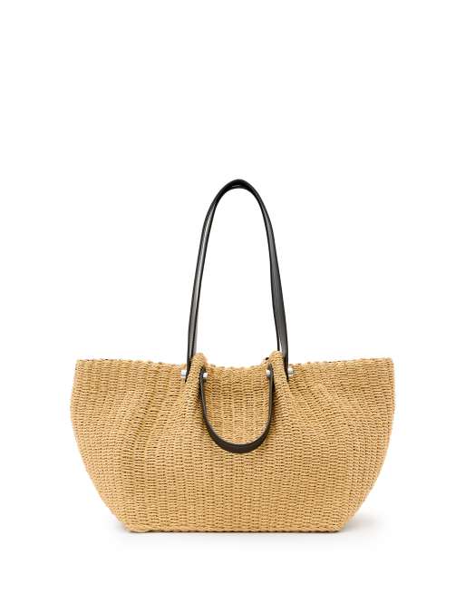 AllSaints - Allington - Tote van papier in naturel