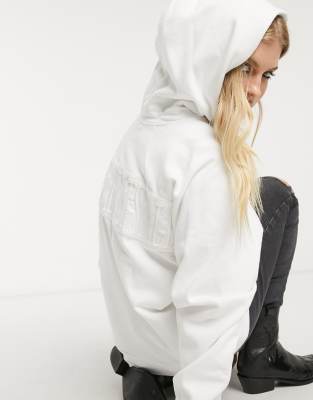 fila yellow cropped hoodie