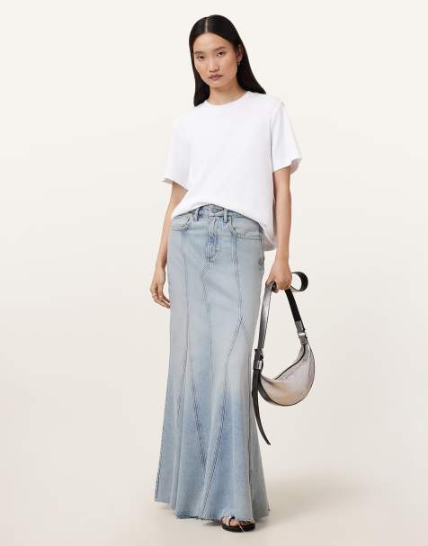 AllSaints - Alma - Jupe en jean - Indigo clair - view 1