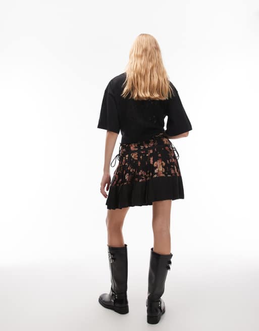 AllSaints - Alya - Sort mininederdel, 3 af 5
