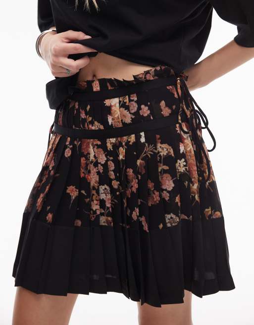 AllSaints - Alya - Sort mininederdel, 4 af 5