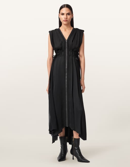 AllSaints – Amala – Kleid in Schwarz
