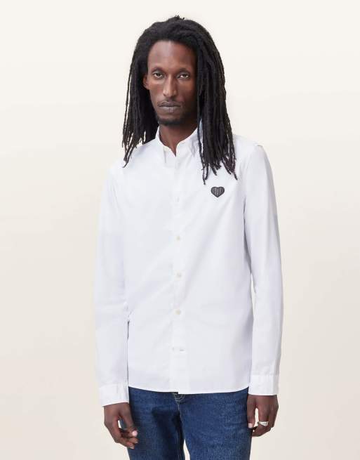 AllSaints - Amante - Overhemd met lange mouwen in wit