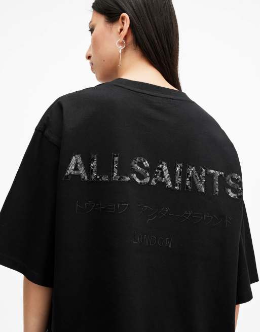 AllSaints - Amelie - T-shirt in zwart