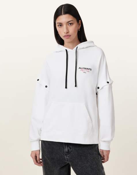 AllSaints - Amore Amphie - Sweat à capuche - Blanc optique - view 1