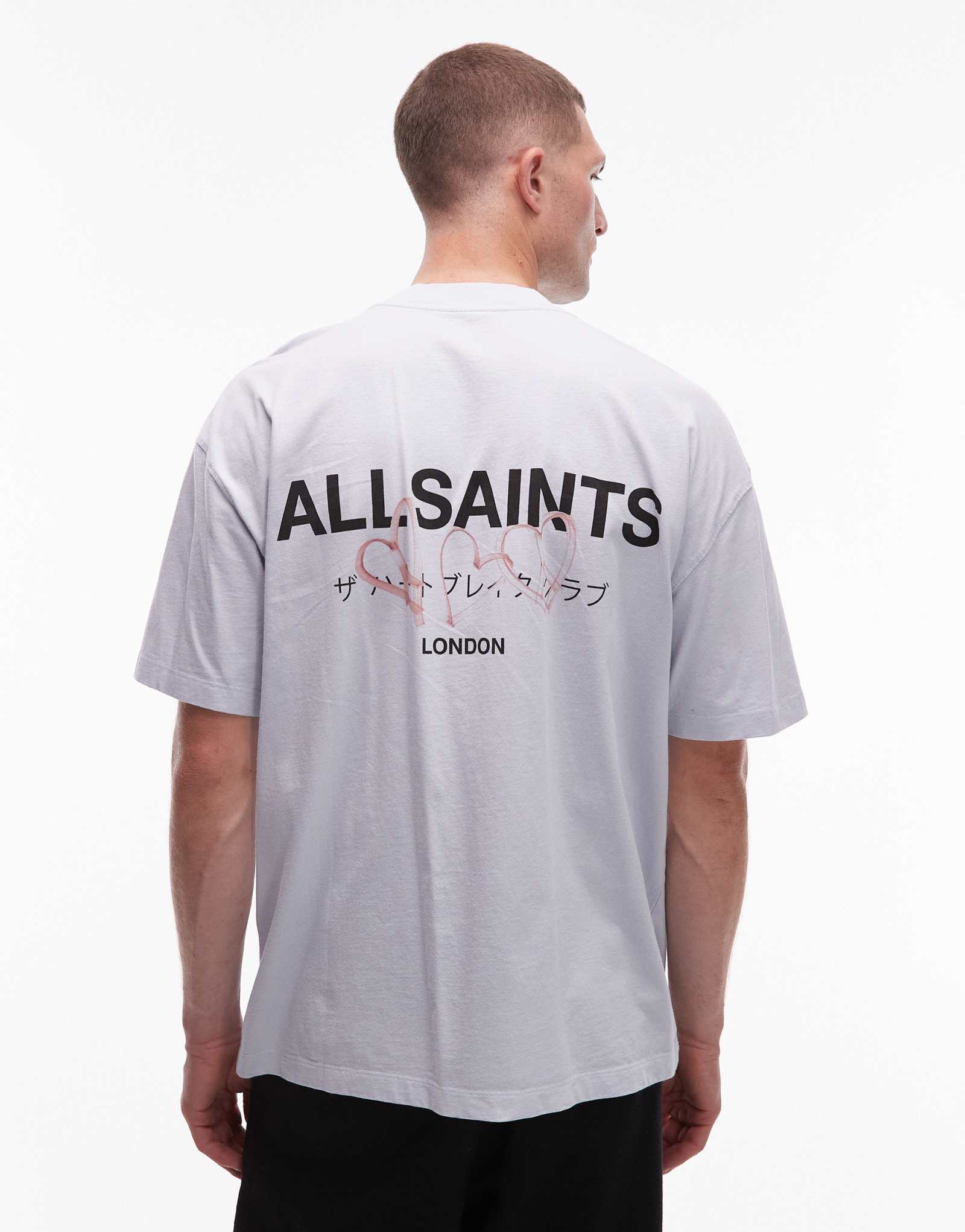 Футболка AllSaints Amore crew цвета морской волны 