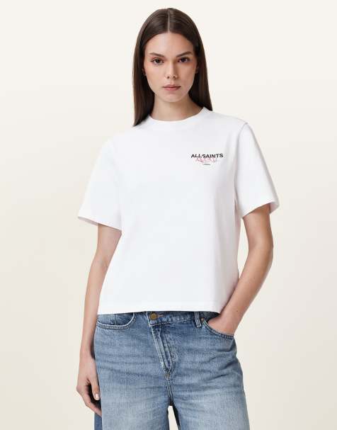 AllSaints - Amore Lisa - T-shirt - Blanc optique - view 1