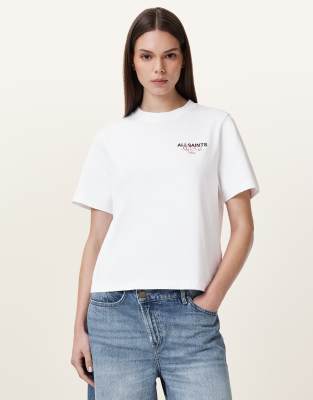AllSaints - Amore Lisa - T-Shirt in optischem Weiß