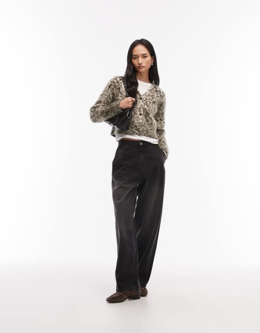 AllSaints – Amur – Beżowy kardigan w zwierzęcy wzór , 2 z 4