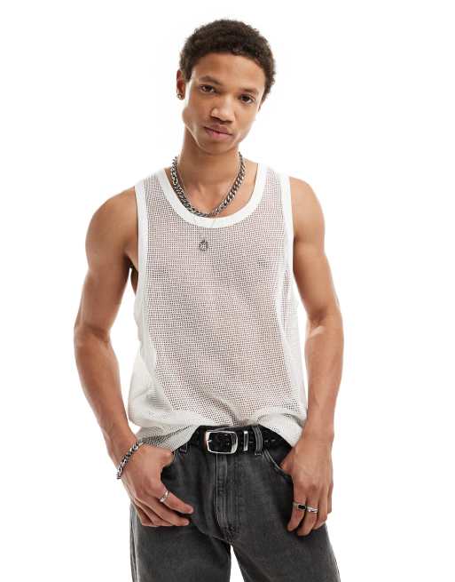 AllSaints Anderson singlet in white