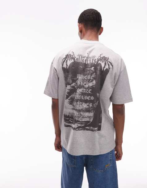 AllSaints angelic ss t-shirt in grey  - view 1