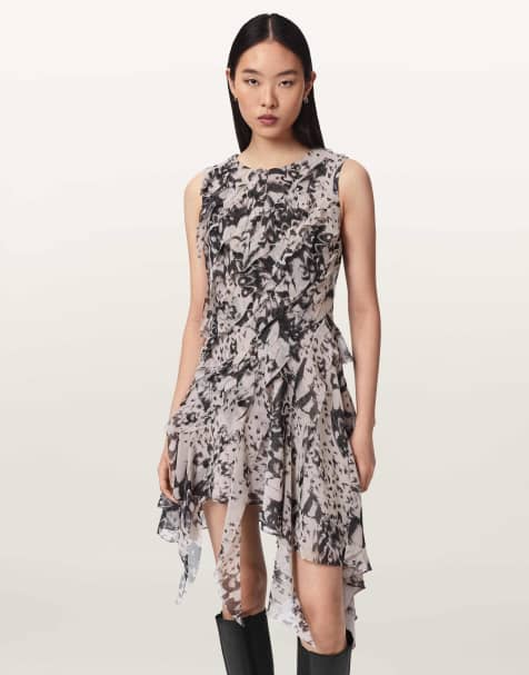 AllSaints – Angie – Kleid in Wing Chalk White - view 1