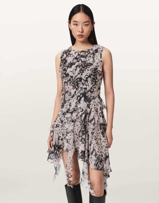 AllSaints - Angie - Robe - Blanc craie, 3 de 6