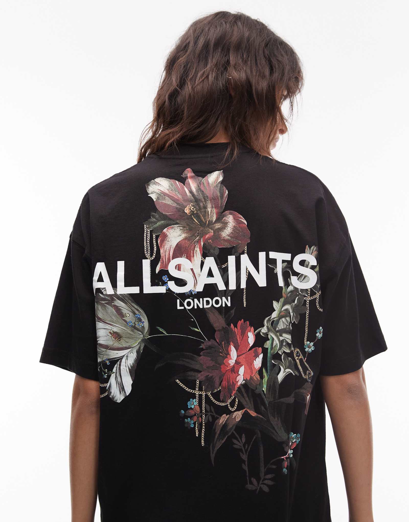 Футболка Allsaints ania etta черного цвета