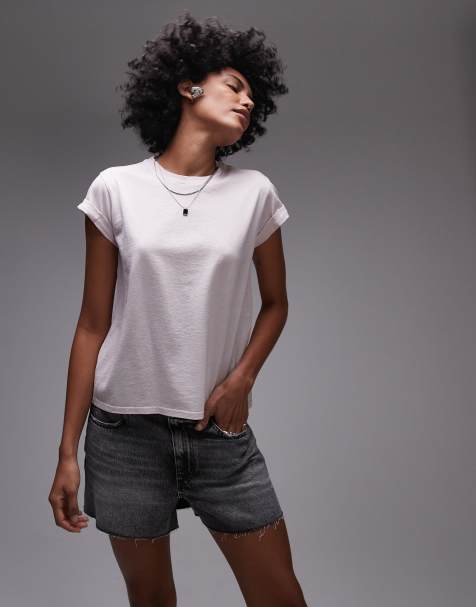 AllSaints – Anna – Liliowoszary T-shirt - view 1