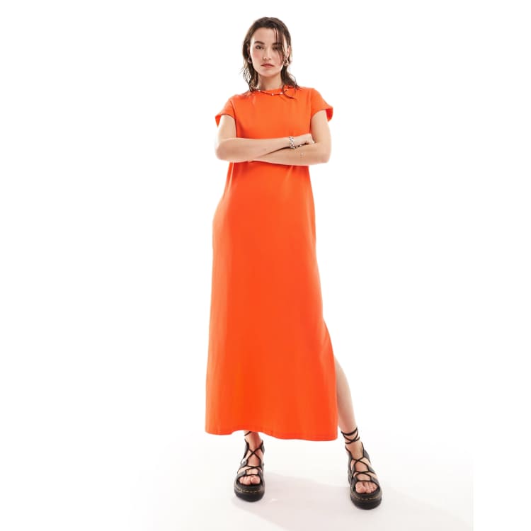 all saints anna maxi dress Allsaints Anna Cotton Maxi Dress In Strong Green
