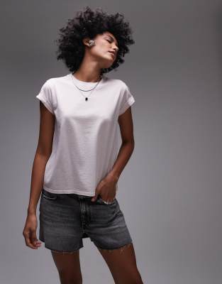 Allsaints - Anna - Støvet lyslilla T-shirt - view 1