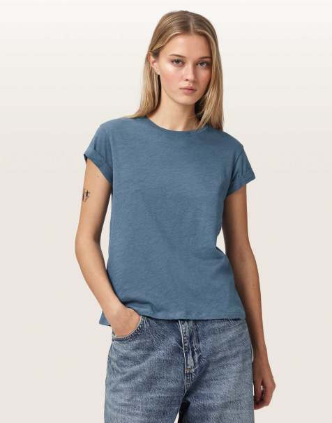 AllSaints - Anna - T-shirt in blauw - view 1