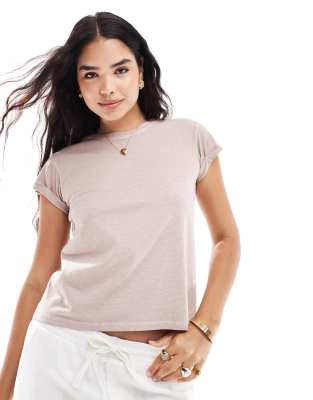 Shop AllSaints Anna t shirt in dusty pink Online – Trendy & Affordable Fashion