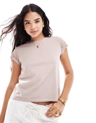 AllSaints Anna t-shirt in dusty pink Sale