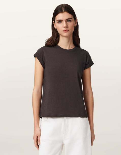 AllSaints – Anna – T-Shirt in Flaschenbraun - view 1