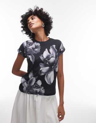 AllSaints - Anna - T-Shirt in Ionen-Schwarz