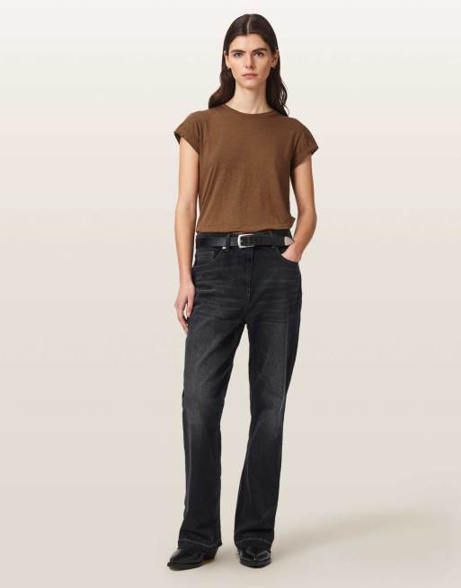AllSaints – Anna – T-Shirt in Karamellbraun, 5 von 7