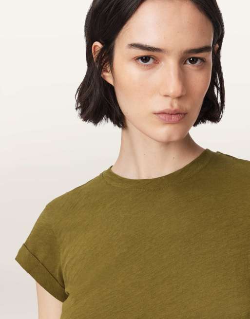 AllSaints – Anna – T-Shirt in Khakigrün, 7 von 7