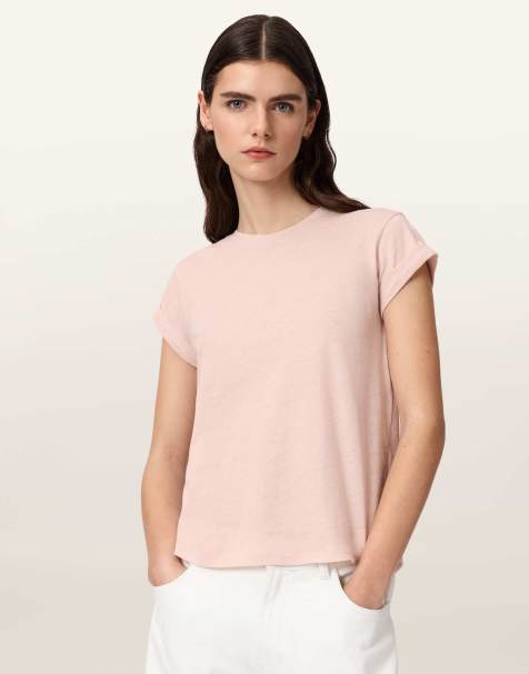 AllSaints - Anna - T-shirt in kristalroze - view 1