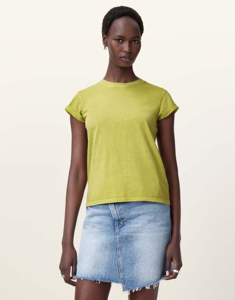 AllSaints – Anna – T-Shirt in Unity-Grün - view 1