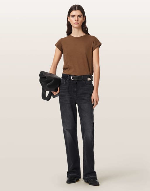 AllSaints - Anna - T-shirt - Marron caramel, 2 de 7