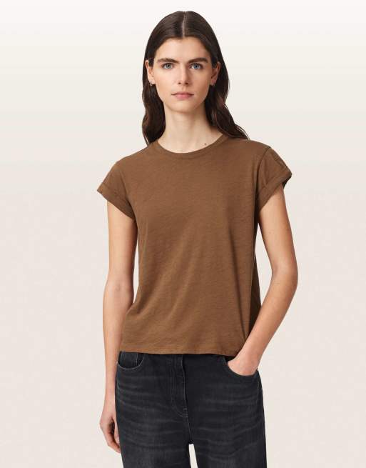 AllSaints - Anna - T-shirt - Marron caramel, 4 de 7