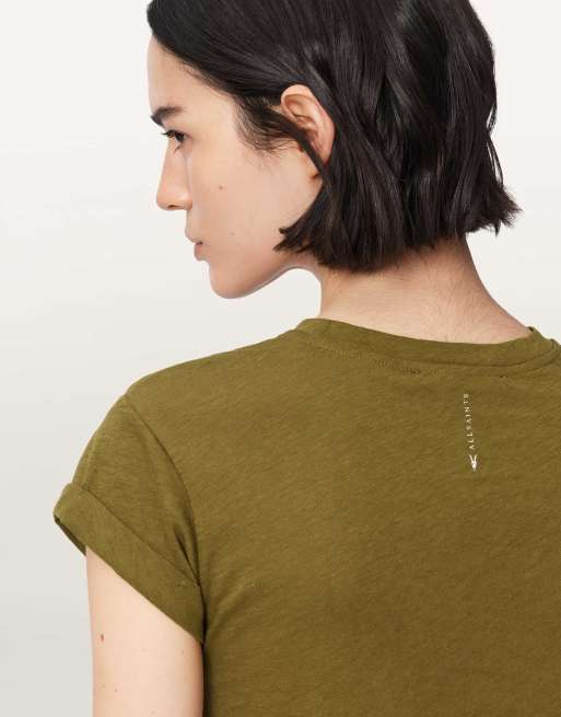AllSaints - Anna - T-shirt - Vert kaki, 6 de 7